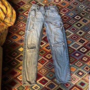 American Eagle Distressed Straight Jeans